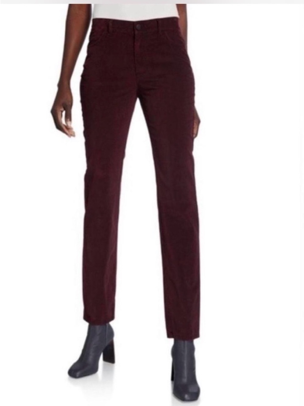 Lafayette 148 New York Thompson Corduroy Pants in Wine